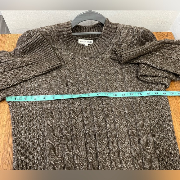 Moon River Fringed Sweater Dress - L - Picture 3 of 7